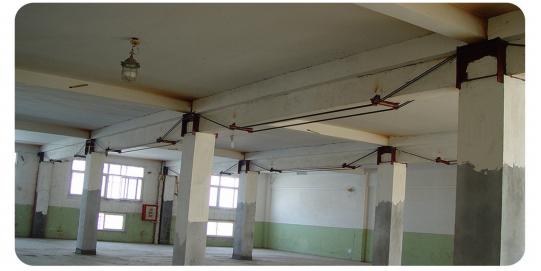 東營某廠房預應力加固