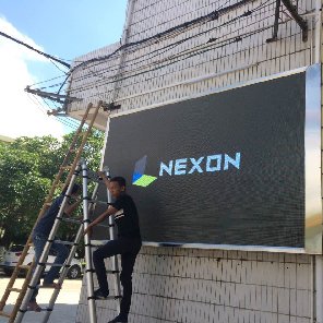 貴港覃塘三中戶外P6全彩LED顯示屏 8平方