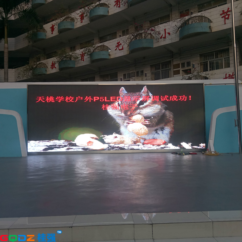 南寧市天桃學校戶外P5全彩  30平米
