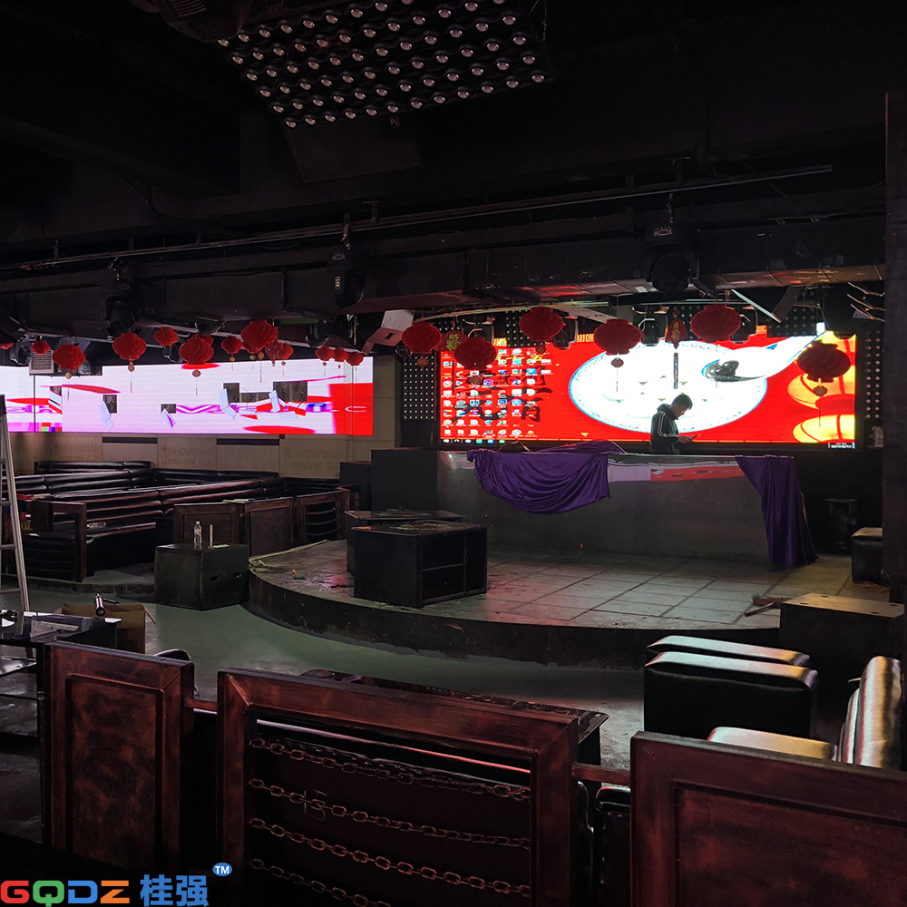 南寧市豪情娛樂室內P5全彩LED顯示屏 70平米